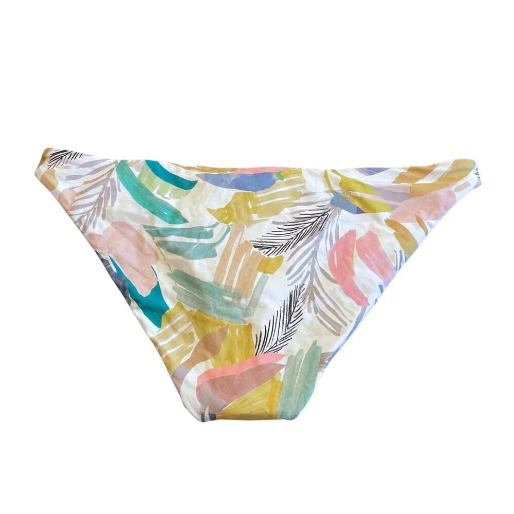 NWT l*space x Everyday Pursuits Camacho Abstract Floral Bikini Bottom Sz. M